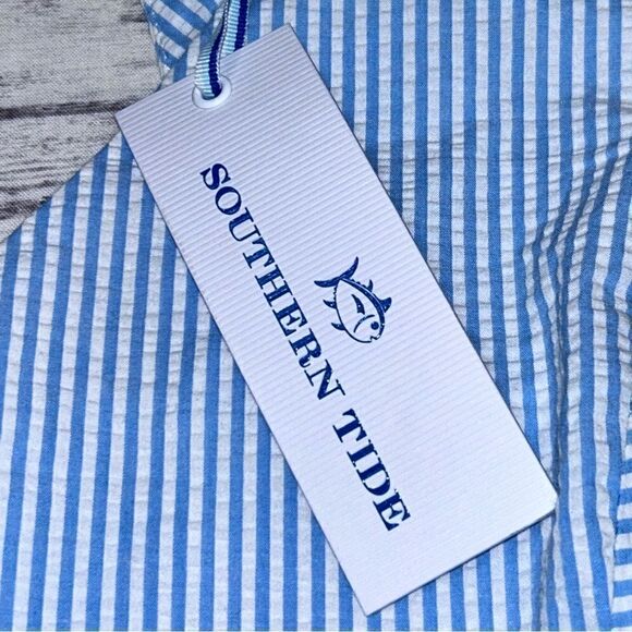 Southern Tide Baxlee Seersucker Shift Dress - Picture 11 of 12